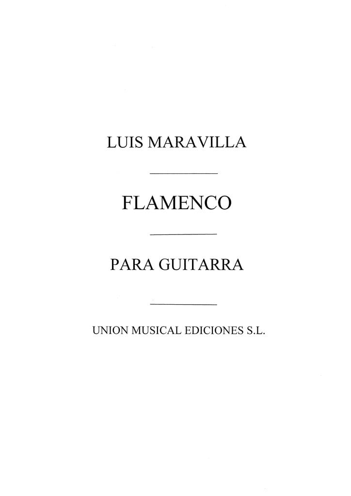 Maravilla: Flamenco Album Para Guitarra